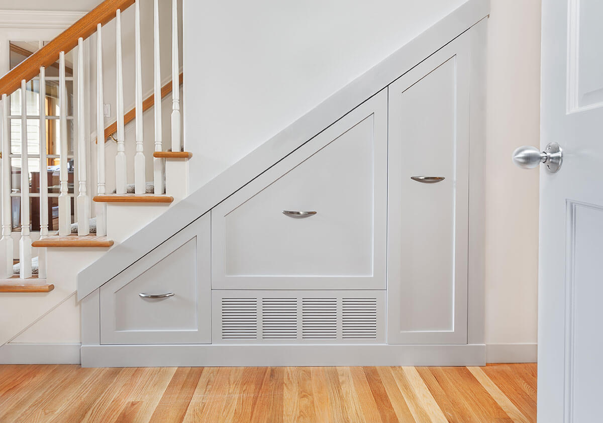 Under Stair Pullout Cabinets 